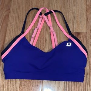 Lorna Jane blue coral sports bra